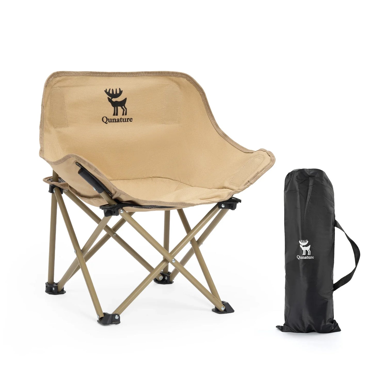 Folding Carbon Steel Camping Chair for Adults Kids