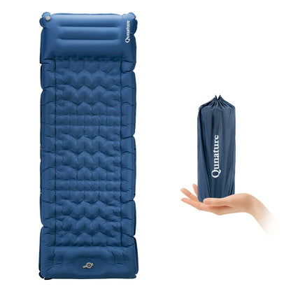 Ultra-Light Inflatable Sleeping Pad with Built-In Pillow