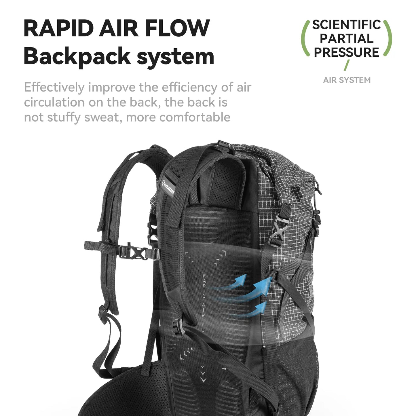 30-35L Waterproof Lightweight Large Capacity Hiking Backpack