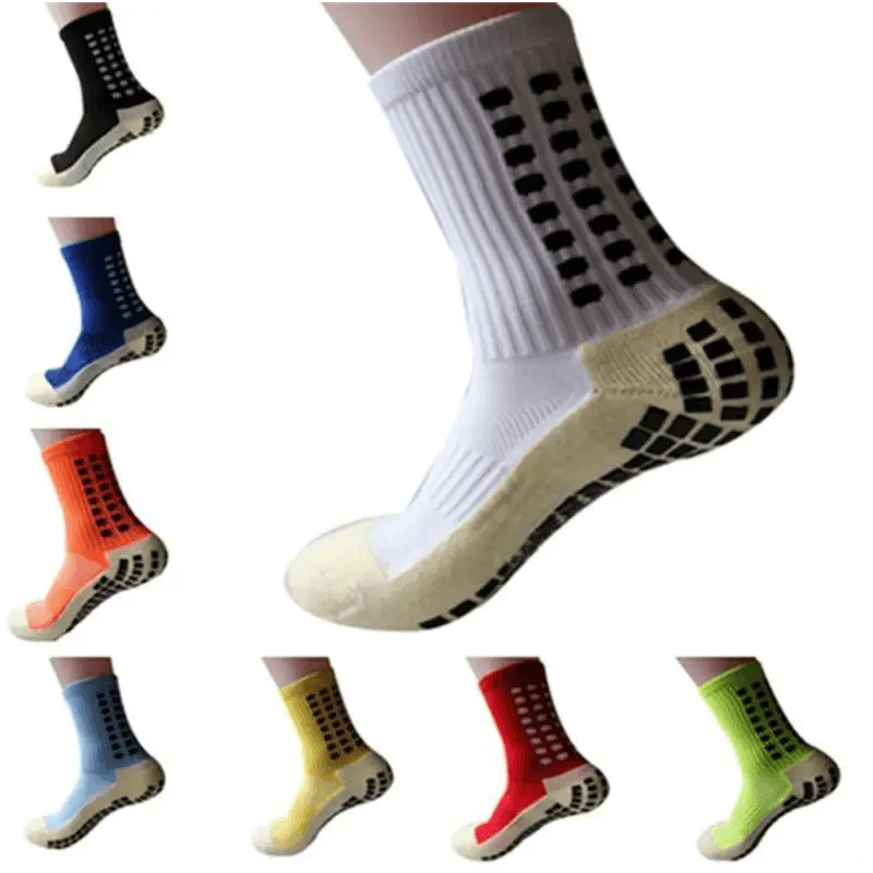 Men's Anti-Slip Cotton Soccer Grip Sports Socks Breathable