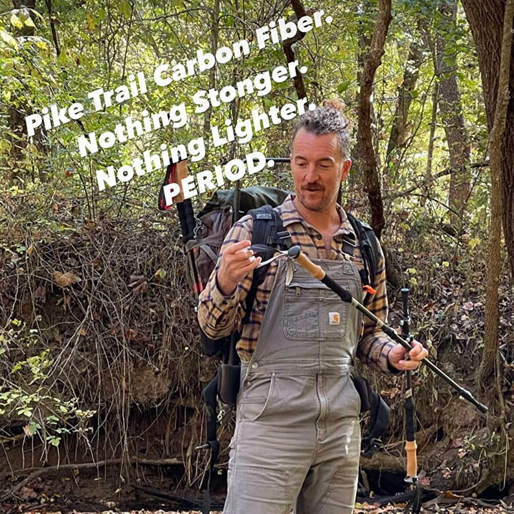 Pike Trail Carbon Fiber Adjustable Trekking Hiking Poles