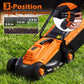 13-Inch Corded Electric Lawn Mower with 3-Position Height Adjustment
