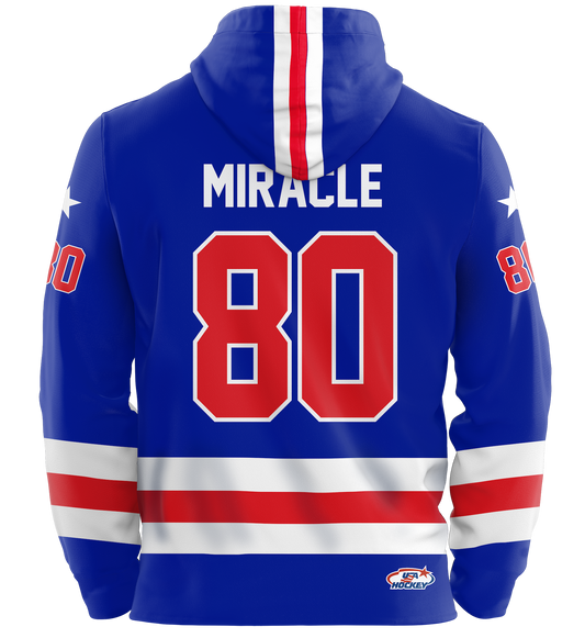 USA Hockey Miracle on Ice 1980 Authentic Royal Blue Youth Hoodie