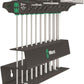 Wera 454/10 HF Set 2 Hex-Plus T-Handle Screwdriver Set 7 Piece SAE 05023454001