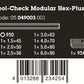 Wera Tool-Check Modular Hex Plus 1 L-Keys Set 7 Pieces Metric 05049003001