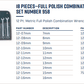 Wright Tool WRIGHTGRIP® 2.0 Combination Wrench Set Metric 18 Pieces 958