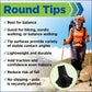Motivator Walking Poles for Balance and Rehab - Patented Stability Grips - Lightweight, Adjustable, and Collapsible -2 Pieces Adjustable w/flip Locks, Detachable feet and Travel Bag - For Heights up to 6'2"