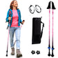 Motivator Walking Poles for Balance and Rehab - Patented Stability Grips - Lightweight, Adjustable, and Collapsible -2 Pieces Adjustable w/flip Locks, Detachable feet and Travel Bag - For Heights up to 6'2"