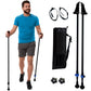 Motivator Walking Poles for Balance and Rehab - Patented Stability Grips - Lightweight, Adjustable, and Collapsible -2 Pieces Adjustable w/flip Locks, Detachable feet and Travel Bag - For Heights up to 6'2"
