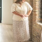 Zadie Ivory Short Sleeve Button Cardigan